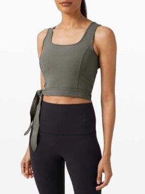 🌟Lululemon Get Centred Crop Tank in Sage Green
